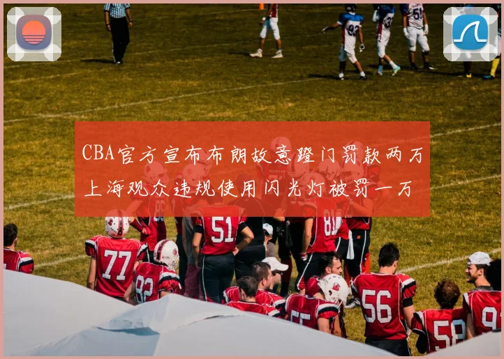 CBA官方宣布布朗故意蹬门罚款两万上海观众违规使用闪光灯被罚一万